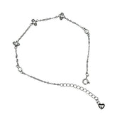 Classic Crystal Charm Silver Bracelet