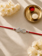 AXORA LIFE 925 Sterling Silver Infinity Rakhi For Brother