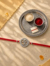 AXORA LIFE 925 Sterling Silver Om Rakhi For Brother