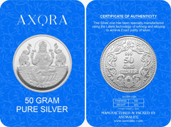 Axora Life 50GM Pure Silver Lakshmi Coin
