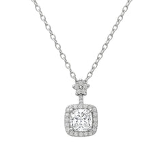 Silver Elegant Sterling Square Pendant