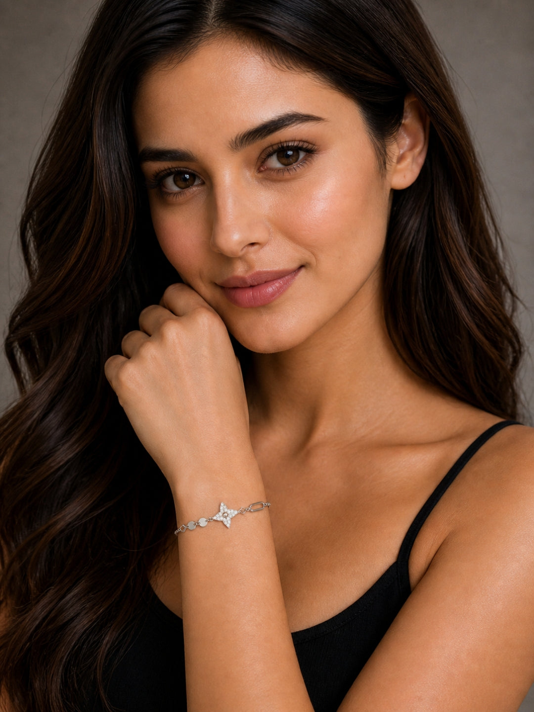 Minimal Star Charm Silver Bracelet