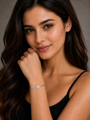 Minimal Star Charm Silver Bracelet