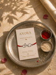 AXORA LIFE 925 Sterling Silver Infinity Rakhi For Brother