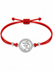 AXORA LIFE 925 Sterling Silver Om Rakhi For Brother
