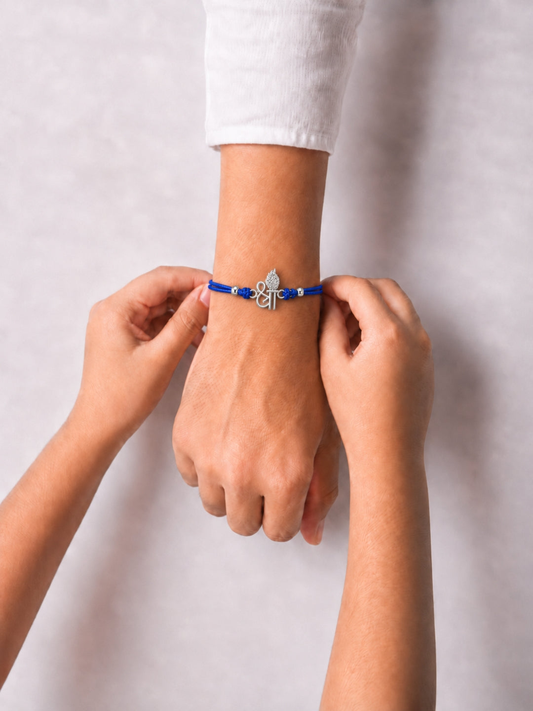 AXORA LIFE 925 Sterling Silver Shree Rakhi For Brother