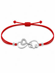AXORA LIFE 925 Sterling Silver Infinity Rakhi For Brother